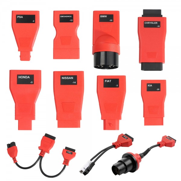 Full Set OBDII Cables and Connectors of Autel MaxiDas DS808 & MaxiPro MP808K (Only Cables and Connectors)