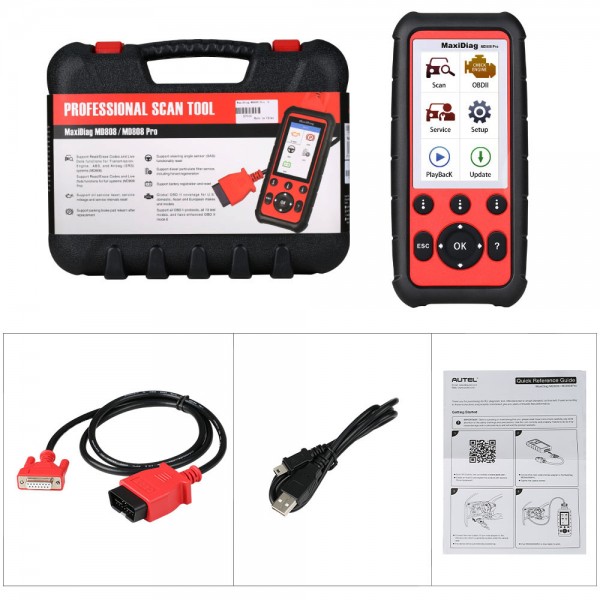 Second Hand 100% Original Autel MaxiDiag MD808 Pro All System Scanner Support BMS/Oil Reset/ SRS/ EPB/ DPF/ SAS/ ABS