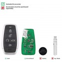 AUTEL IKEYAT005BL Independent 5 Buttons Universal Smart Key Remote Start / Trunk 10pcs/lot